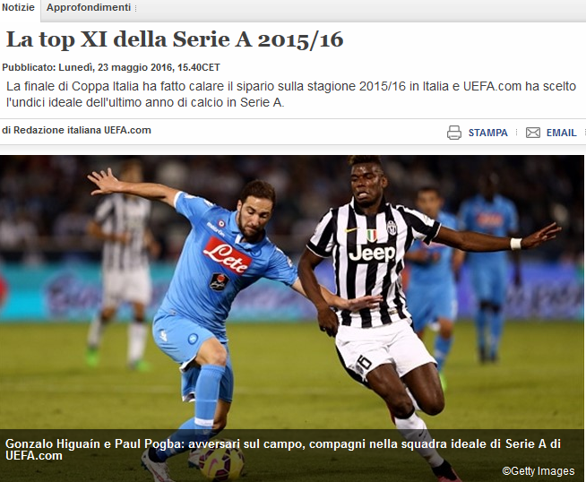 IM Sport-包含皮亚尼奇入选欧洲最佳阵容，成为意大利骄傲的词条